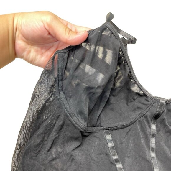 Mesh Longline Bralette Sheer Wireless Pullover Sexy Stretchy Womens Plus Size 4X - Picture 2 of 6